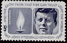Почтовая марка с изображением Вечного огня
