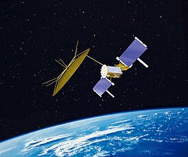 Спутник MUOS-1 в представлении художника