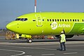 Boeing 737-800 S7 в аэропорту Владикавказ.