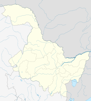 Фуюань на карте