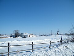 Конюшня и портальные краны, вдали виден Хабаровск