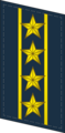 Петлица старшего полковника (Colonel Commandant) ВВС КНР (2007-2009).