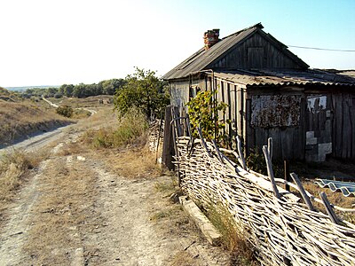 Въезд на хутор с восточной стороны