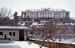 Бывшая резиденция Амина (дворец «Тадж-Бек») в 1987 году. Фото Михаила Евстафьева