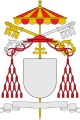 Образец герба папских камерленго — с пустым щитом