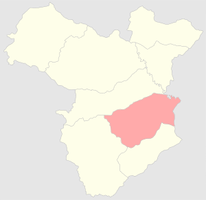 Шушинский уезд на карте