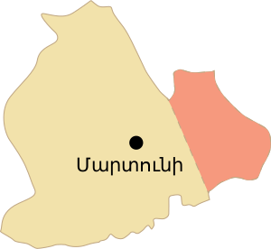 Мартунинский район на карте
