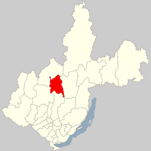 Нижнеилимский район на карте