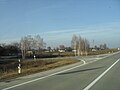 Вид на село с автотрассы