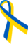 Blue and yellow ribbon UA