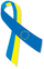 Blue and yellow ribbon Euromaidan