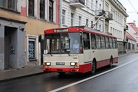 Троллейбус Škoda 14Tr в Вильнюсе.