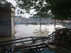 Стадион «Витязь» после наводнения