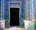 Образцы мозаичных стен в Шахи-Зинда