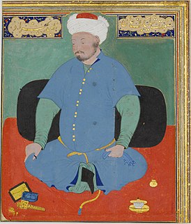Портрет Мухаммеда Шейбани Кемаль-ад-Дин Бехзад, XVI век