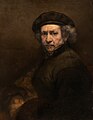 Автопортрет Рембрандта ван Рейна (1659 г.). Рембрандт использовал умбру для создания своих богатых и сложных оттенков коричневого.