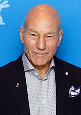 Patrick Stewart at a photo call at the Berlinale 2017.