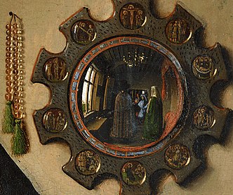 Криволинейная перспектива: выпуклое зеркало на «Портрете четы Арнольфини» (1434) ван Эйка
