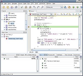 Скриншот программы Oracle Developer Studio