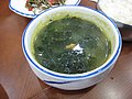 Суп из морских ежей с водорослями