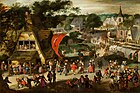 Ярмарка в День Святого Себастьяна. Ок. 1598. Дерево, масло. Маурицхёйс, Гаага