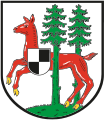 Косуля на гербе города Рехау
