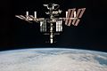 Снимок МКС и шаттла «Индевор» сделанный экипажем «Союза ТМА-20»