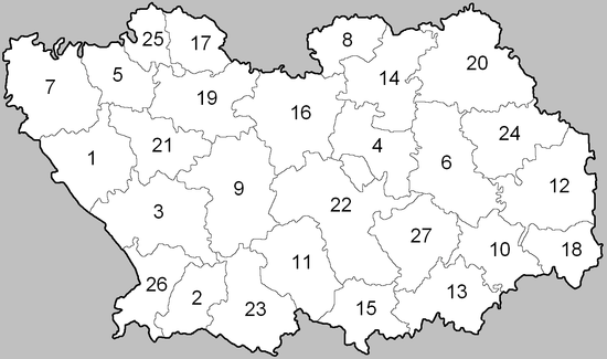 Административное деление Пензенской области