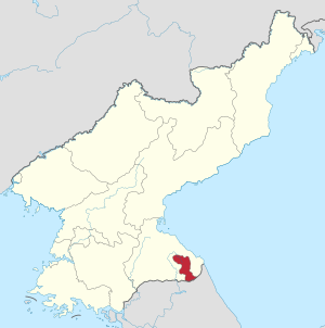 Туристический регион Кымгансан на карте