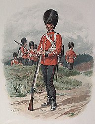 Британские гренадеры, конец XIX века (до 1889 года).