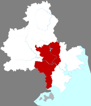 Наньань на карте