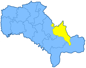 Гайсинский уезд на карте