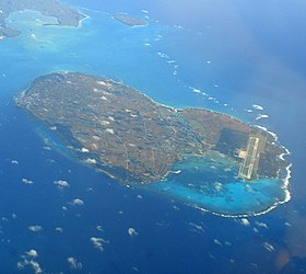 Снимок острова с самолёта