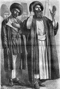 Религиозная процессия Мухаррам в Шуше. Рисунок В. В. Верещагина, 1865 год.