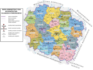 Куявско-Поморское воеводство на карте