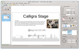 Скриншот программы Calligra Suite