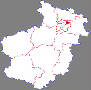 Чаньхэ-Хуэйский район на карте