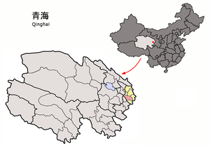 Хуалун-Хуэйский автономный уезд на карте