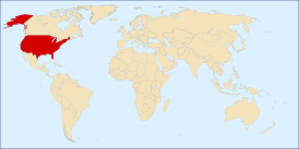 США на карте мира