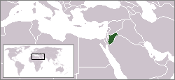 Иордания на карте мира