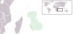 Маврикий на карте мира