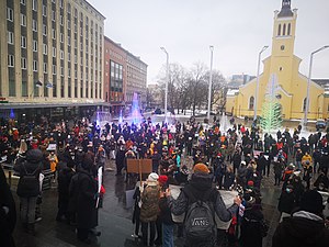 Площадь свободы в Таллине (Эстония)