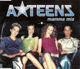 Обложка сингла A*Teens «Mamma Mia» (1999)