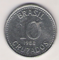 10 крузадо 1988 года (реверс)