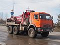 КАМАЗ-43114 с бурильно-крановой установкой