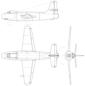 Схема Як-19.
