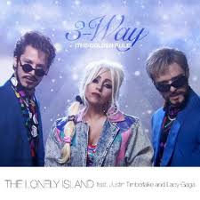 Обложка сингла The Lonely Island при участии Джастина Тимберлейка и Леди Гаги «3-Way (The Golden Rule)» ()