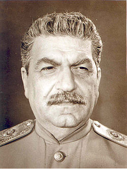 В роли И. В. Сталина