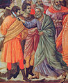 Апостол Пётр отсекает ухо рабу Малху (фрагмент Маэсты Дуччо ди Буонинсенья)