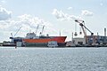 Вид на Neptun Werft 31 июля 2009 года